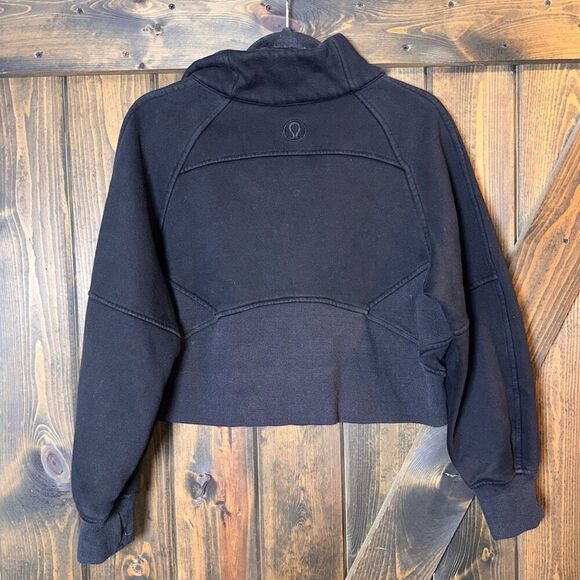 Lululemon Scuba Oversized Funnel Neck Half Zip Crop Sweatshirt - Picture 2 of 5
